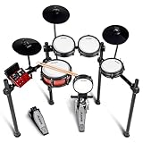 Alesis Nitro Pro E Schlagzeug mit leisen Dual Zone Mesh Pads, 500+...
