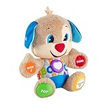 Fisher-Price Lernspaß-Hündchen mit drei Stufen | sprechendes Kuscheltier...