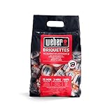 Weber Grill-Briketts (2kg Sack), für lange und konstante Glut, ideal für...