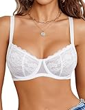 Avidlove Damen Balconette BH Dirndl Bügel Spitzen Durchsichtige BHS Sexy...