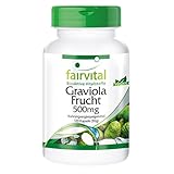 Graviola Frucht Kapseln 500mg - HOCHDOSIERT - VEGAN - 120 Kapseln