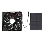 banapoy Solarpanel-Ventilator-Bausatz, 12V 3W Tragbarer Solar...