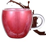 Doppelwandige Kaffeetassen – Espressotassen in Herzform, 180 ml / 250 ml,...