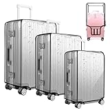 APKOL 20+24+28 Zoll Kofferschutzhülle Transparent Kofferhülle...