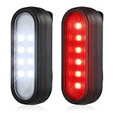 ZLCBBD LED Clip Lampe - Lauflicht Klein Stirnlampe - 2 Stück USB Aufladbar...