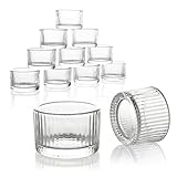 Nordstern Teelichtgläser 12er Pack - Kleine Windlichter, Teelichthalter...