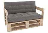Lermowood Palettenmöbel Mpe Sofa 120 x 80 cm Natur | Europaletten Indoor...