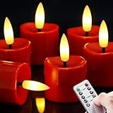Yeelida Flammenlose Fernbedienung & Timerfunktion 4cm x6,5cm Kunststoff LED...