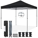 Yaheetech 3x3m Pop Up Pavillon Faltpavillon Wasserdicht Stabil, One Push...