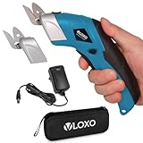 VLOXO Elektrische Schere Kabelloser Schneider mit 2 Schneidklingen für...