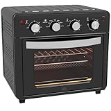 HOMCOM Minibackofen Umluft 30L Mini Ofen Backblech, Grillrost,...