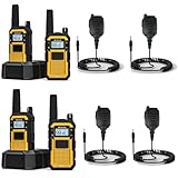 Retevis RB648 Walkie-Talkies mit Lautsprecher Mikrofon, Funkgeräte Set...