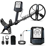 SUNPOW Wiederaufladbarer Metalldetektor für Erwachsene – 11'...