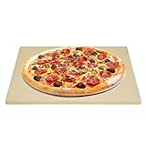 Mimiuo Pizza-Backstein aus Keramik, quadratisch, 33 x 33 cm, Thermo-Stein,...