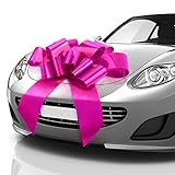 Mata1 Riesen-Autoschleife (Rosa, 76 cm / 30 Zoll) Große Geschenkschleifen,...