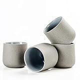 TEANAGOO Japanische Teetasse aus Keramik, 205 ml, Dunkelgrau, H4,Japanische...