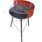 RILOOP Festival Holzkohlegrill 36x36x55cm Rundgrill Standgrill Camping...