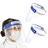 NHQZ 2 Stück Gesichtsschutz-Schirm Face Shield Gesichtsschutz-Schirm...