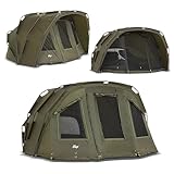 Lucx Tiger Bivvy Angelzelt für 2-3 Personen - wasserdichtes Karpfenzelt...