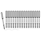 FloraVigo 20 Stück Tintenroller, Gelstifte, schwarzes Kugelschreiberset,...