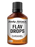 Body Attack Flavdrops zuckerfreie Aromatropfen Vegan ohne Aspartam Karamell...