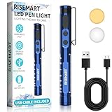 Diagnostikleuchte, Wiederaufladbare LED Pupillenleuchte mit USB-Kabel,...
