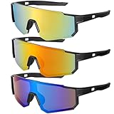 Utensilsto 3 Stück Schnelle Brille Herren Damen Fahrradbrille UV 400...