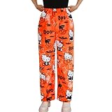 Hello Kἰtty Spἰderman Pyjama Hose - Flanell Pyjamahose Halloween...