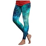 Galaxy Leggings Damen Hohe Taille Galaxy Kostüm Damen Bedruckte Bunte...