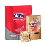 Durex Gefühlsecht Ultra Kondome 30 Stück + Natural Feeling Kondome 8...