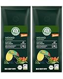 LEBENSBAUM 2x Mexiko Plantagen Bio Kaffee ganze Bohne, Bio Röstkaffee aus...