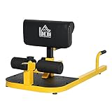 HOMCOM Sissy Squat Kniebeugentrainer Beintrainer Bauch-Gesäß-Trainer 3 in...