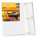 Koncci 2er-Set Leinwand zum Bemalen, 50x70CM Keilrahmen Leinwand Groß,...