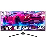 Gawfolk UltraWide Monitor 34 Zoll IPS, Gaming PC Bildschirm 120Hz...