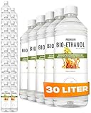 HaA Bioethanol 96,6% Premium 30 x 1L – Für Bioethanol Kamin &...