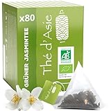 Khla - Jasmin Tee Bio - 80 Teebeutel - Jasmintee - Kalt oder Heiß Blumig &...
