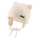 XIAOHAWANG Baby Wintermütze Jungen Mädchen Warmer Strickmützen Weicht...
