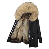 Lea Marie Herren Luxury PARKA XXL Kragen aus 100% ECHTPELZ ECHTFELL Jacke...
