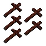 5pcs Holzkreuz Anhänger Haushaltsgründen Dekoration Accessoire Für...