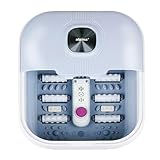 alpina Fußsprudelbad 8L 500W – Faltbares Fußmassagegerät mit Heizung...