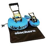 Slackers USA Slackline Classic 15m, Set mit zusätzlicher Teaching Line,...