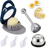 6 Stück Eierschneider Set,1 Eierschneider, 1 Eierköpfer Edelstahl, 1...