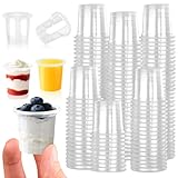 Lanovuto 200 Stück Plastikbecher, 4cl/40ml Schnapsgläser Plastik,...