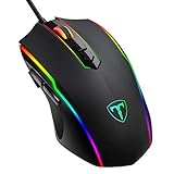 RGB Gaming Maus,Vollion Gamer Maus mit 8 Programmierbare Tasten...