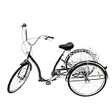 CHERIPOLI 26 Zoll 6 Gang 3 Räder Adult Fahrrad, erwachsenendreirad Mit...