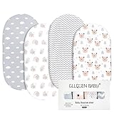 GLLQUEN BABY Bettlaken Spannbettlaken für Babybett 4 Pack,Matratzenschoner...