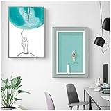 Modernes Schwimmbad Leinwanddruck Malerei Poster Kunst Wandbilder für...