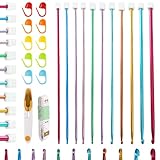 Tunesische Häkelnadel Set, 11 Stück Tunesische Häkelnadel 2,0-8,0 Mm, 27...