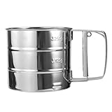 Fsaklaskdy Puderzuckerstreuer, Feines Mehlsieb Einhand, Puderzuckermühle,...