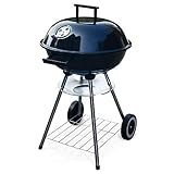 RESCH MAXX Holzkohlegrill Ø 44cm, 4 Personen Grill Holzkohle, fahrbarer...